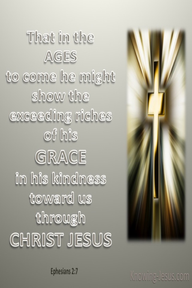 Ephesians 2:7 Riches Of His Grace (gold)